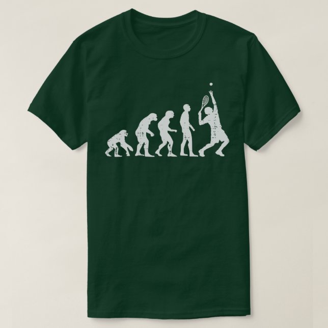 Tennis Funny Evolution Coach Player Men Women Kids T-Shirt (Design Front)