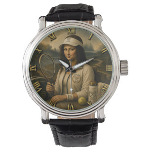 Tennis Funny Mona Lisa Watch