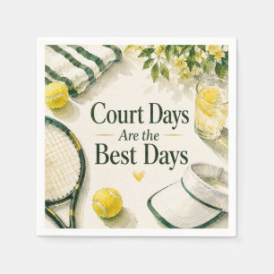 Tennis Funny Saying for Player Party tennis themed Napkins