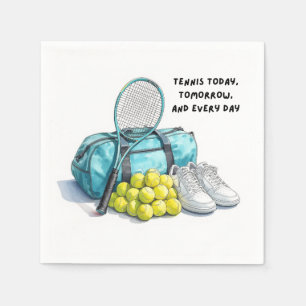 Tennis Funny Saying for Player Party tennis themed Napkins