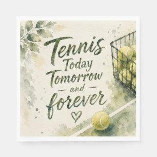 Tennis Funny Saying for Player Party tennis themed Napkins