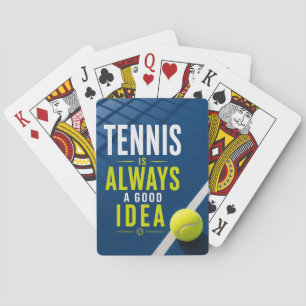 Tennis Funny saying for player Poker Cards