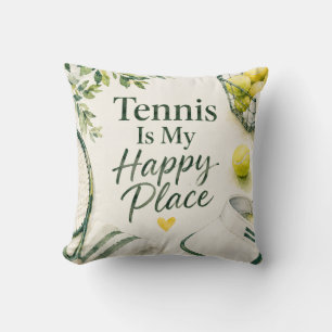 Tennis Funny Saying Throw Pillow