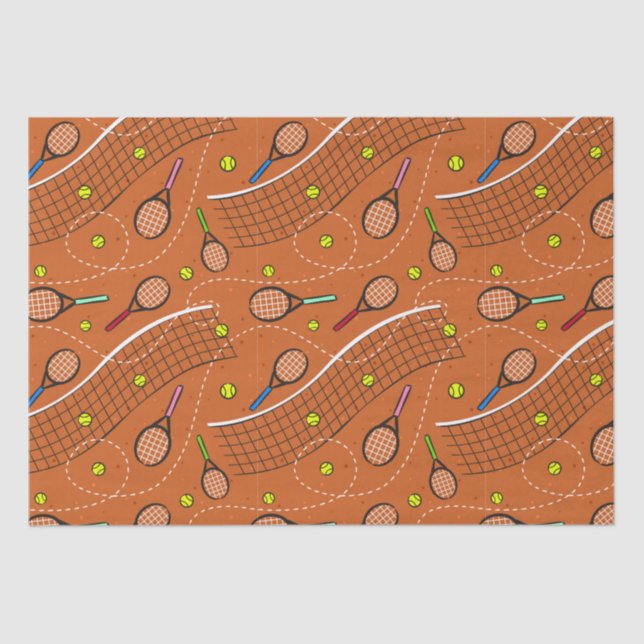 Tennis Game Fun   Tissue Paper (Front)