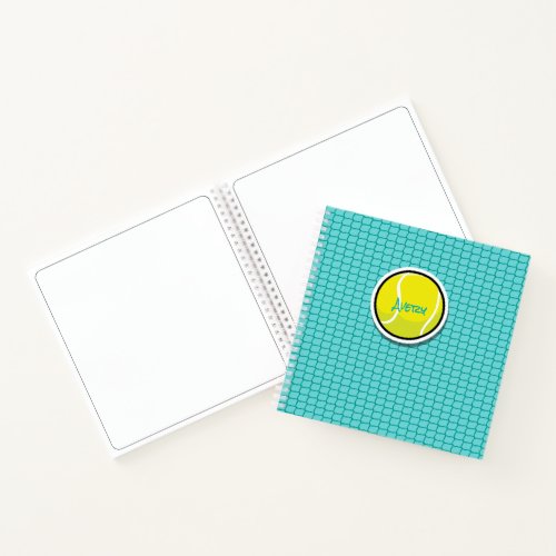 Tennis Game Net Ball NAME Sports Sketch Notebook