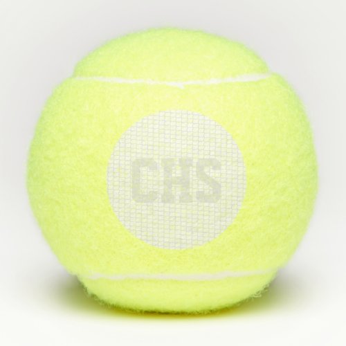 Tennis Game Net School Initials School Sports Grey Tennis Balls