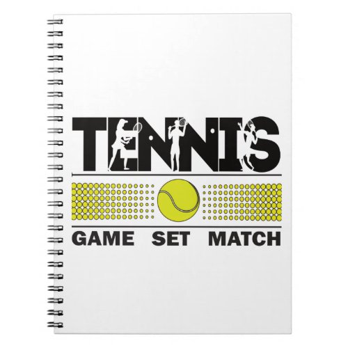 Tennis Game Set Match Notebook