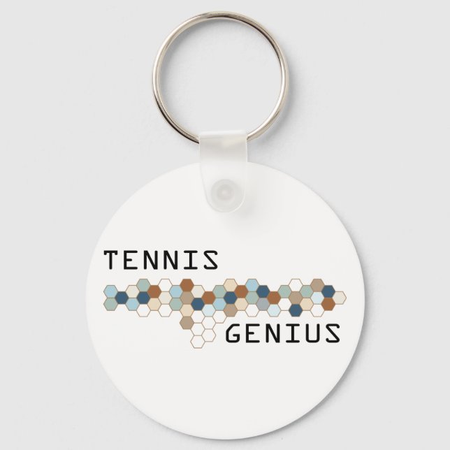 Tennis Genius Keychain (Front)