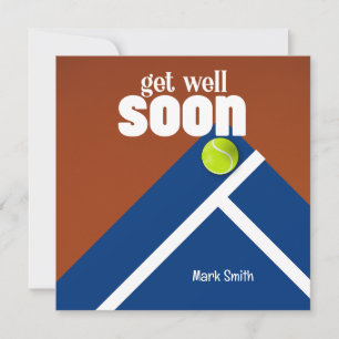 Tennis Get Well Soon  Card