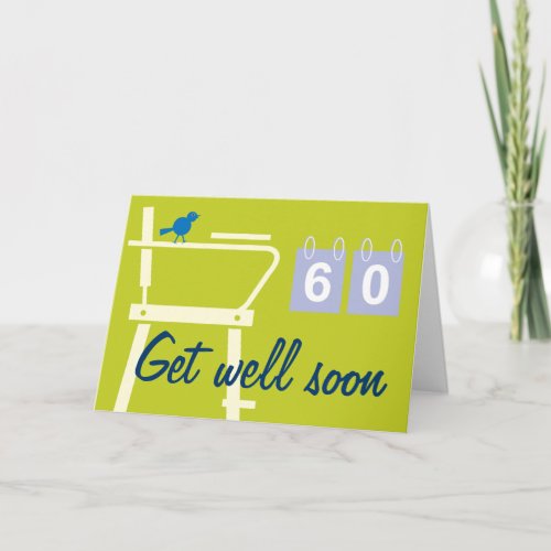 Tennis get well soon card for injured player