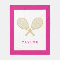 Tennis Gift Chic Gold and Pink Custom