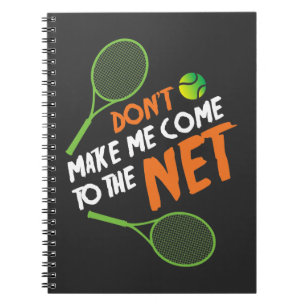 Tennis Gift Idea Tennis Player Notebook