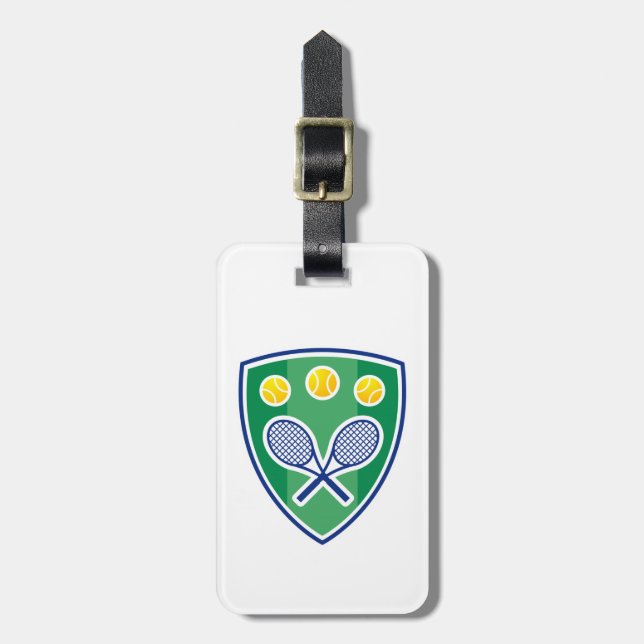 Tennis gift luggage tag (Front Vertical)