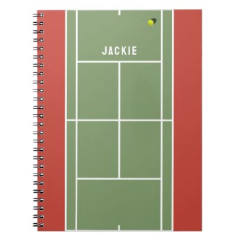 Tennis Gift Notebook by ebbies at Zazzle