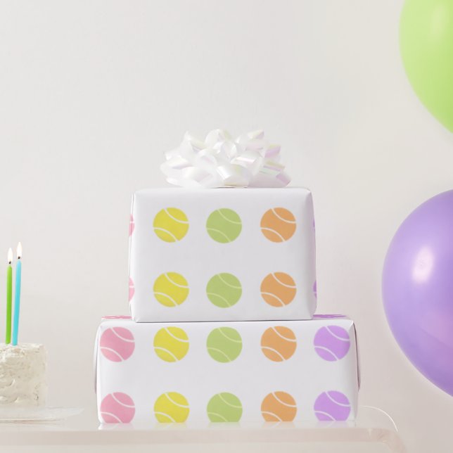 Tennis Gift Wrapping Paper (Party Gifts)