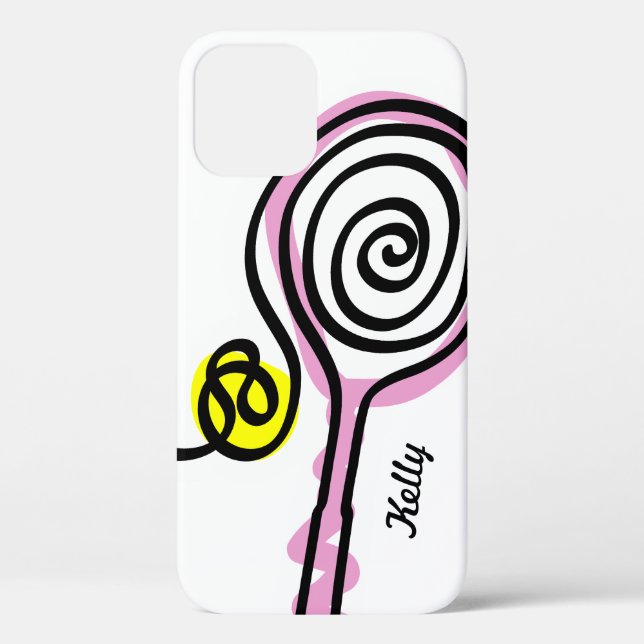 Tennis gifts for her - Personalized iPhone case (Back)