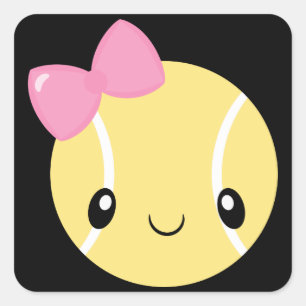 Tennis Girl Emoji Stickers