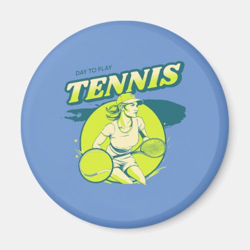 Tennis Girl Magnet