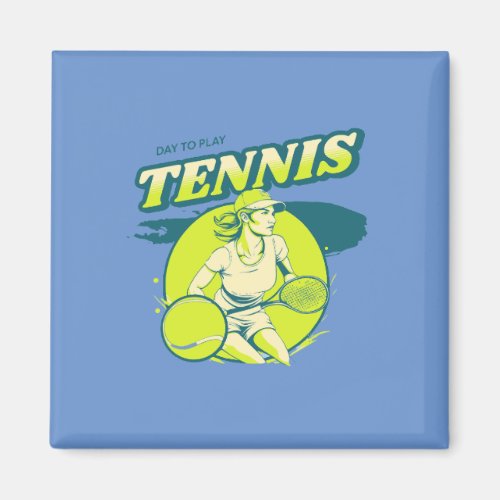 Tennis Girl Magnet