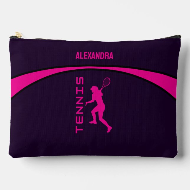 Tennis Girl Player, Team, Birthday Girl Gifts     Accessory Pouch (Front)