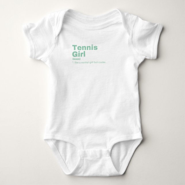 Tennis Girl - Tennis Baby Bodysuit (Front)