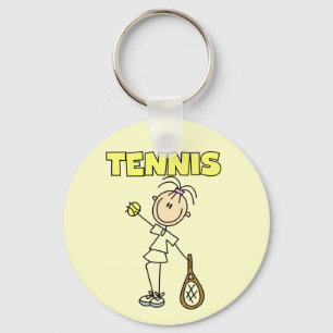TENNIS Girl Tshirts and Gifts Keychain