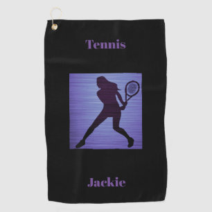 Tennis Golf Towel w/ Her Name
