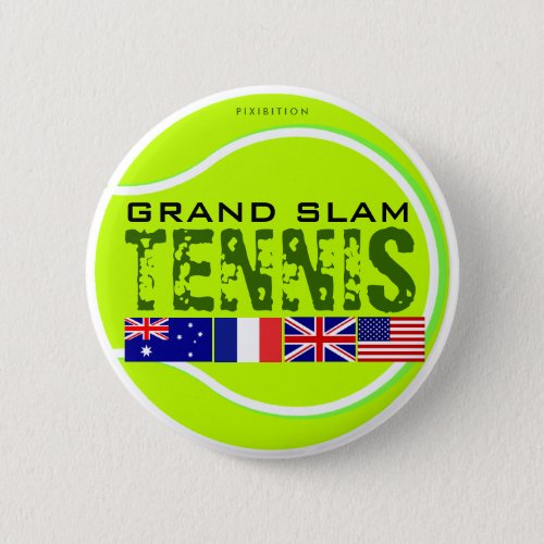 Tennis Grand Slam Button
