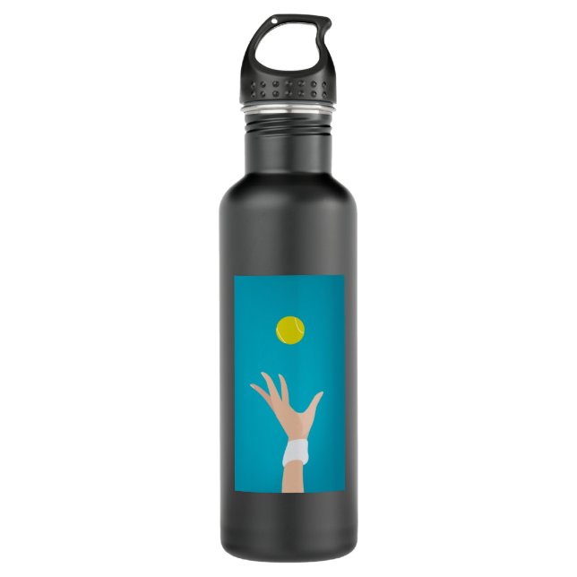 Tennis Grand Slam Match Stainless Steel Water Bottle (Front)