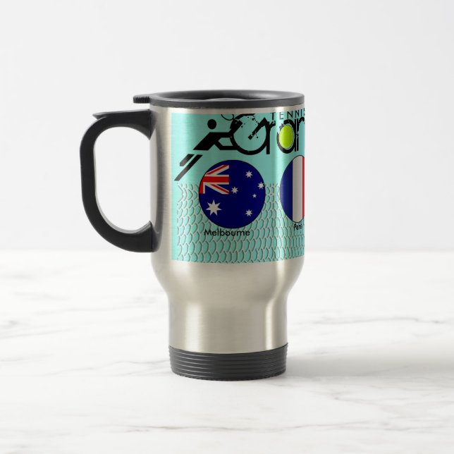 Tennis Grand Slam Travel Mug (Left)
