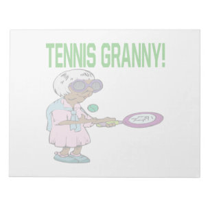 Tennis Granny Notepad