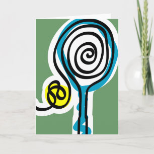 Tennis Greeting Card