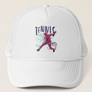 Tennis Grunge Color Trucker Hat