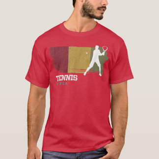 Tennis Guinea Flag Team Tennis Player Tennis T-Shi T-Shirt