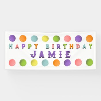 Tennis Happy Birthday Banner by ebbies at Zazzle