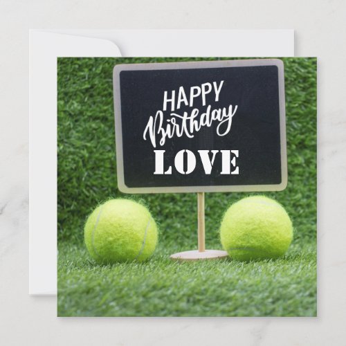 Tennis Happy Birthday  Postcard