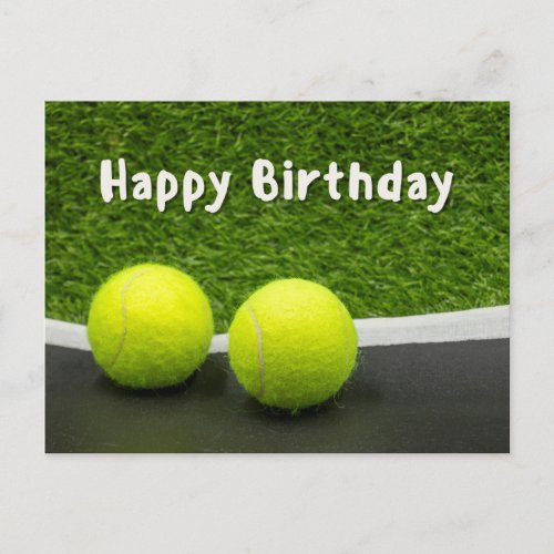 Tennis Happy Birthday  Postcard