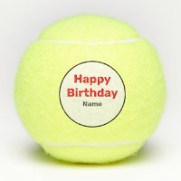 Tennis Happy Birthday Tennis Balls