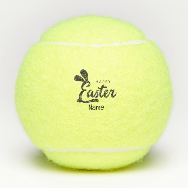 Tennis Happy Easter  to Tennis Player   Balls (Front)