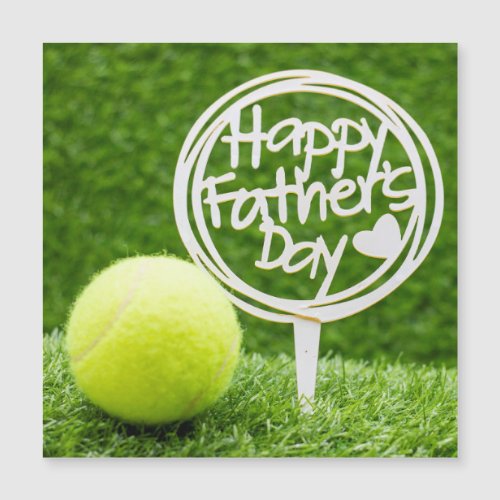 Tennis  Happy Father s day on green grass