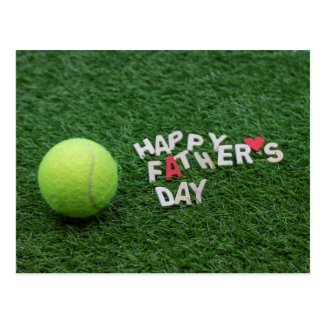 Tennis Happy Father's Day with tennis ball Card