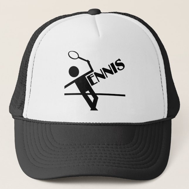 Tennis hat, customize trucker hat (Front)