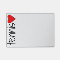 Tennis Heart Post-Its Post-it Notes