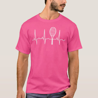 Tennis Heartbea Tennis For Players Coaches Fans T-Shirt