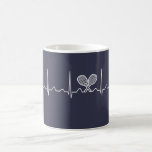 Tennis Heartbeat Coffee Mug<br><div class="desc">Not sold in stores</div>