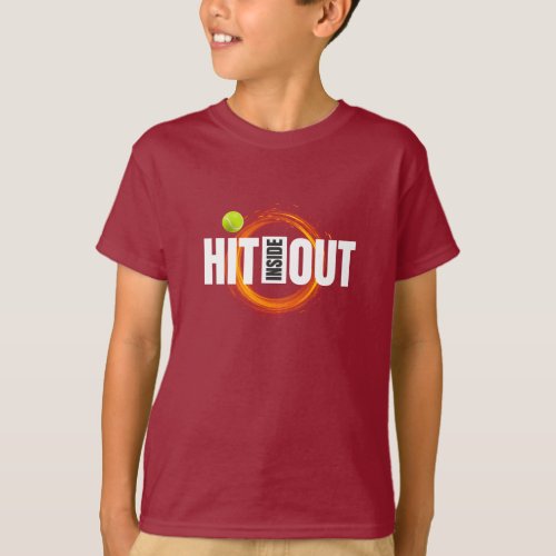 Tennis Hit Inside_Out Boys T_Shirts