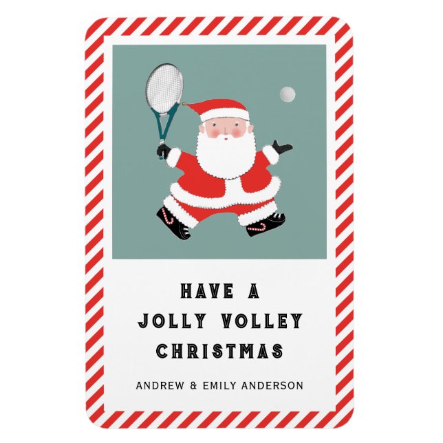 Tennis Holiday Gift Card Magnet (Vertical)