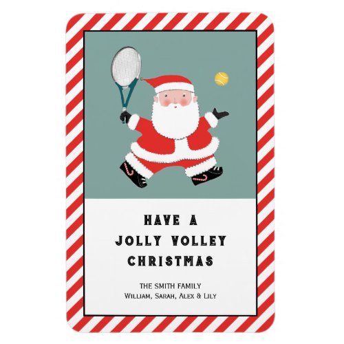 Tennis Holiday Gift Card Magnet