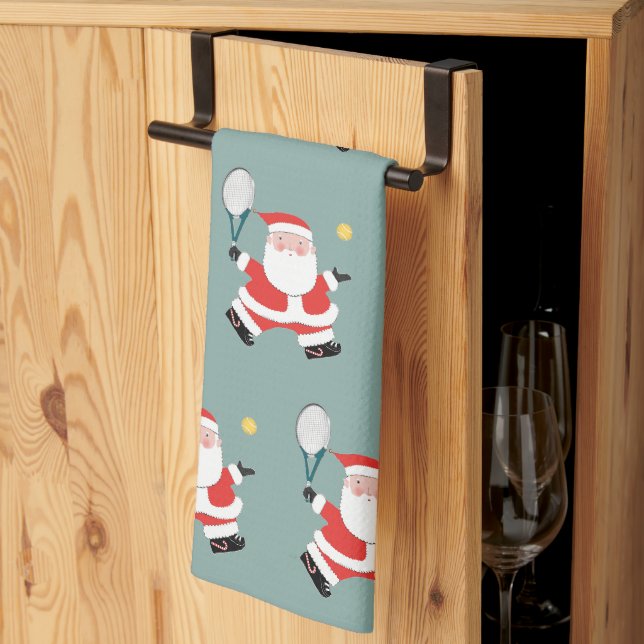 Tennis Holiday Gift Idea Kitchen Towel (Thirds Fold)