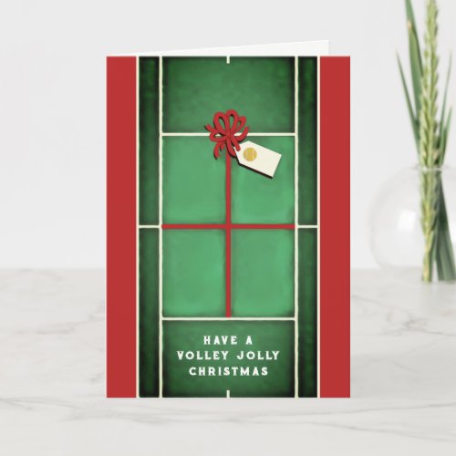 Tennis Holiday Greeting Cards